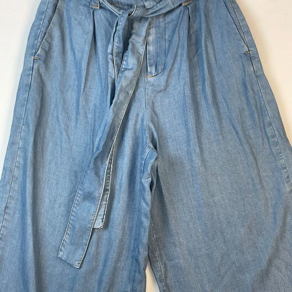 zara basics wide leg high waisted denim size XS - Picture 5 of 10